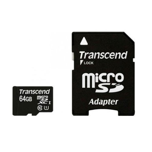 

Карта памяти Transcend Secure Digital MicroSDXC 64Gb Class 10 с адаптером SD скоростная UHS-I