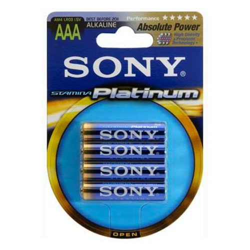 

Батарейка LR6 Alkaline (пальчиковая большая AA) Sony Stamina Platinum упаковка 4 шт.