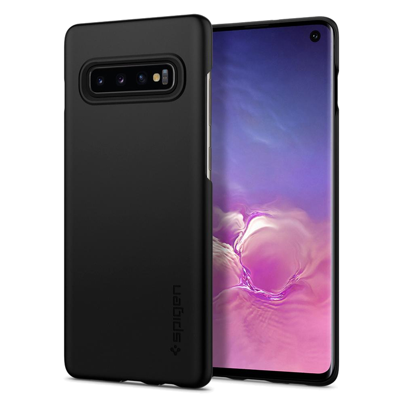 

Чехол для Samsung Galaxy S10 G973 пластиковый тонкий Spigen SGP Thin Fit черный