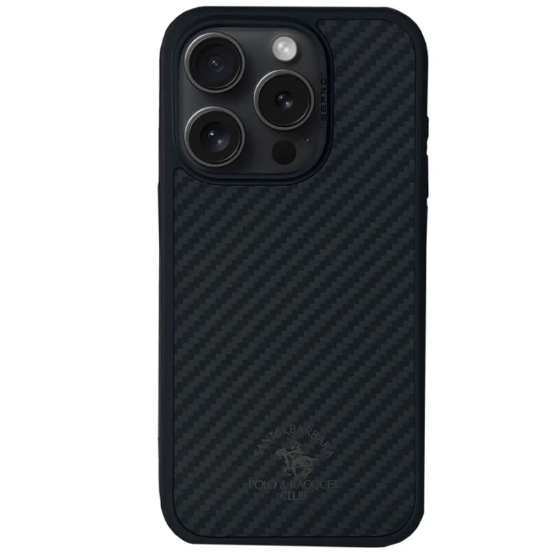 Чехол для iPhone 15 Pro Max гибридный Santa Barbara Polo & Racquet Club Elvis черный