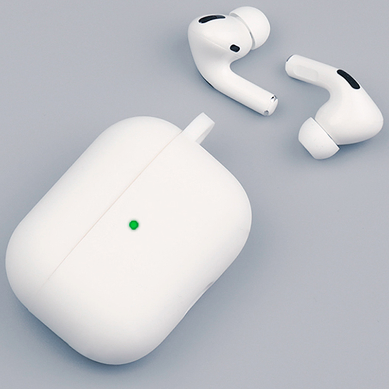 

Чехол для наушников AirPods Pro силиконовый Hang белый