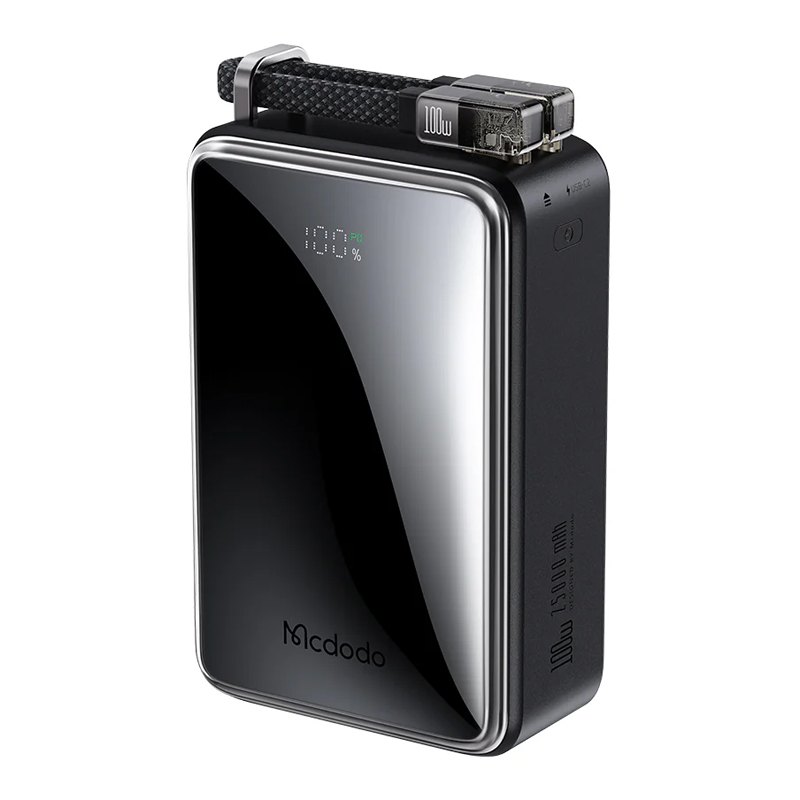 Внешний аккумулятор McDodo MC-0561 25000мАч (USB, 2 Type-C, QC, PD, 100Вт) черный