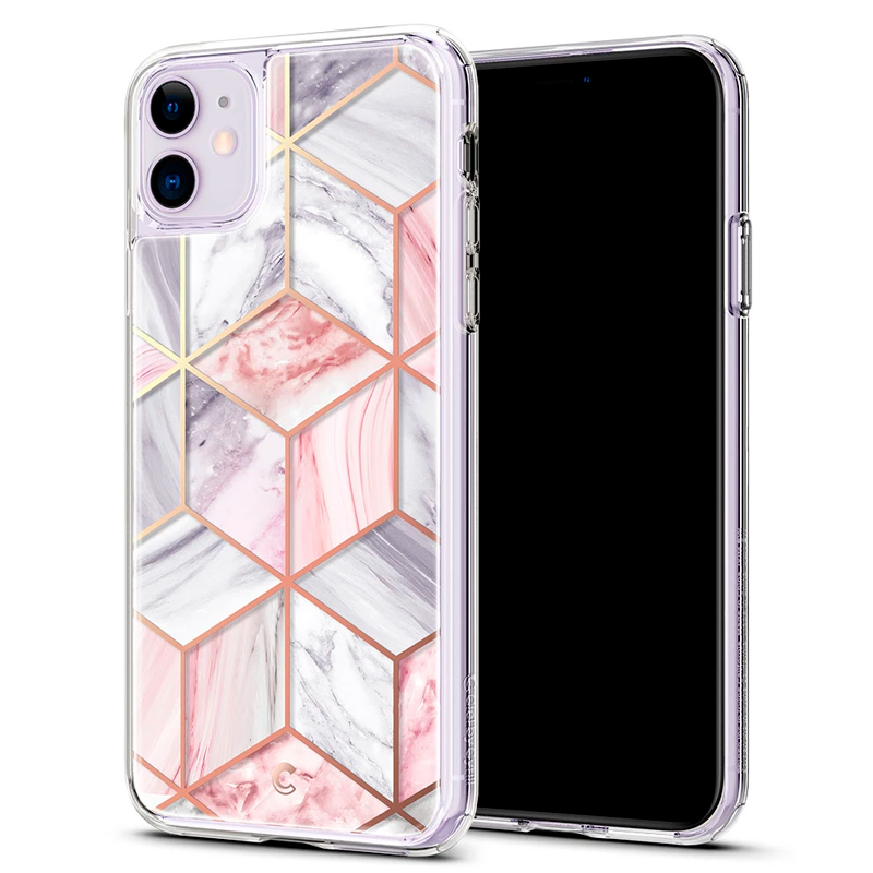 

Чехол для iPhone 11 гибридный Spigen SGP Ciel Etoile Marble розовый