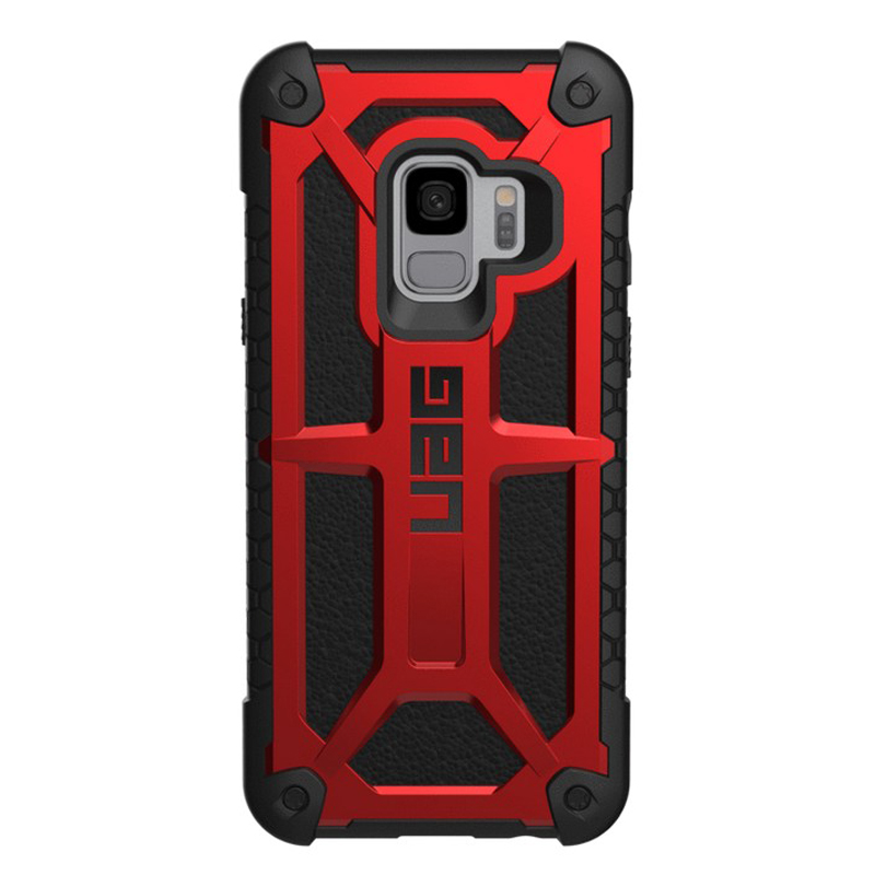 

Чехол для Samsung Galaxy S9 гибридный для экстремальной защиты Urban Armor Gear UAG Monarch черно-красный