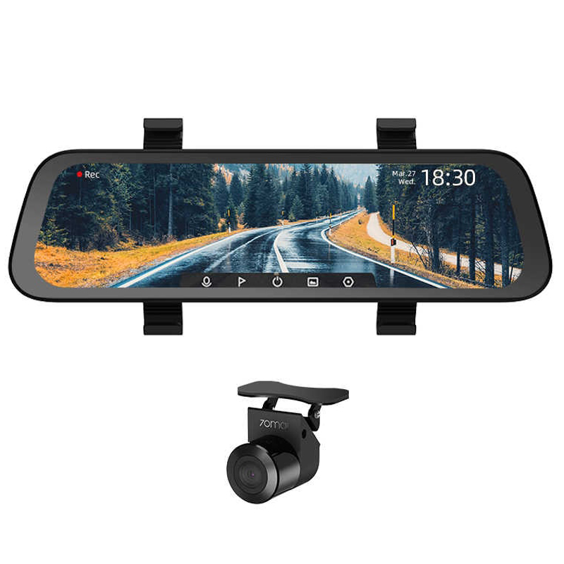 

Видеорегистратор Xiaomi 70mai Rearview Dash Cam Wide Midrive D07 + камера заднего вида Midrive RC04