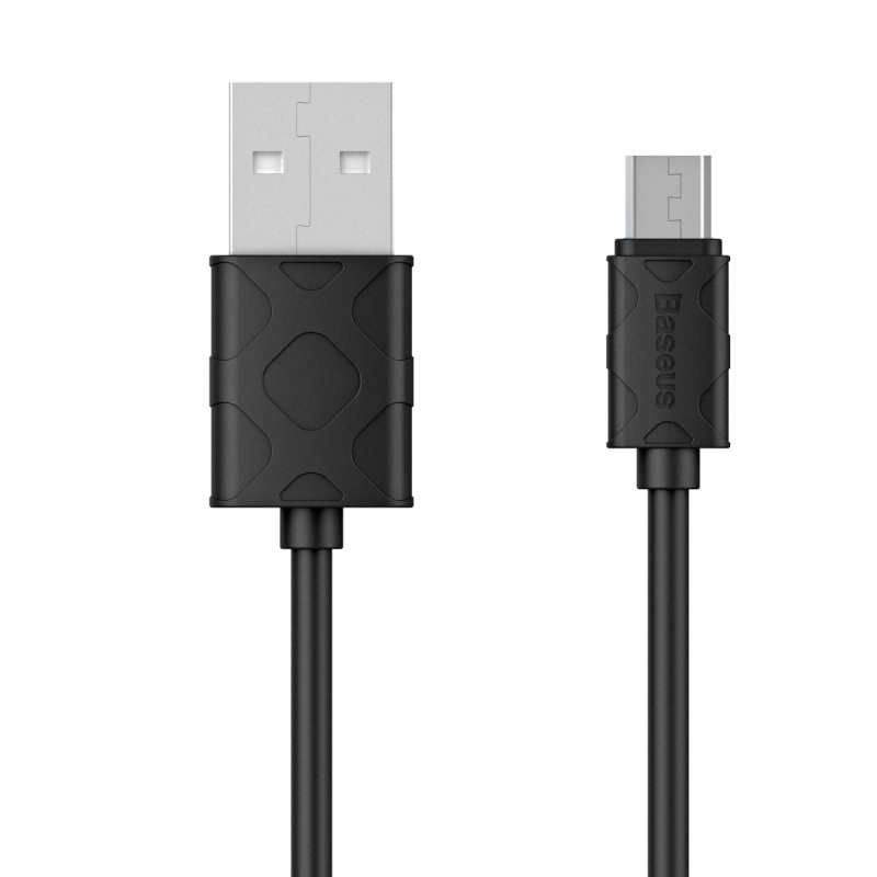 

Кабель USB - MicroUSB для зарядки 1 м 2.1А Baseus Yaven черный