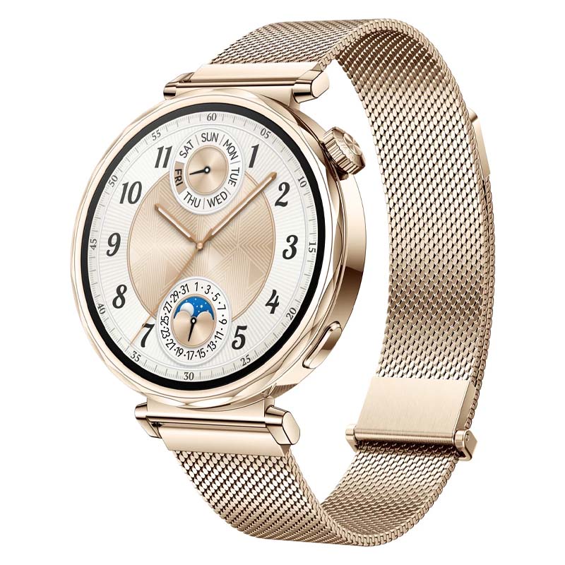 Умные часы Huawei Watch GT 5 41 мм с металлическим ремешком золотистые
