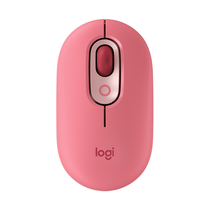 

Мышь беспроводная оптическая Logitech POP красно-розовая