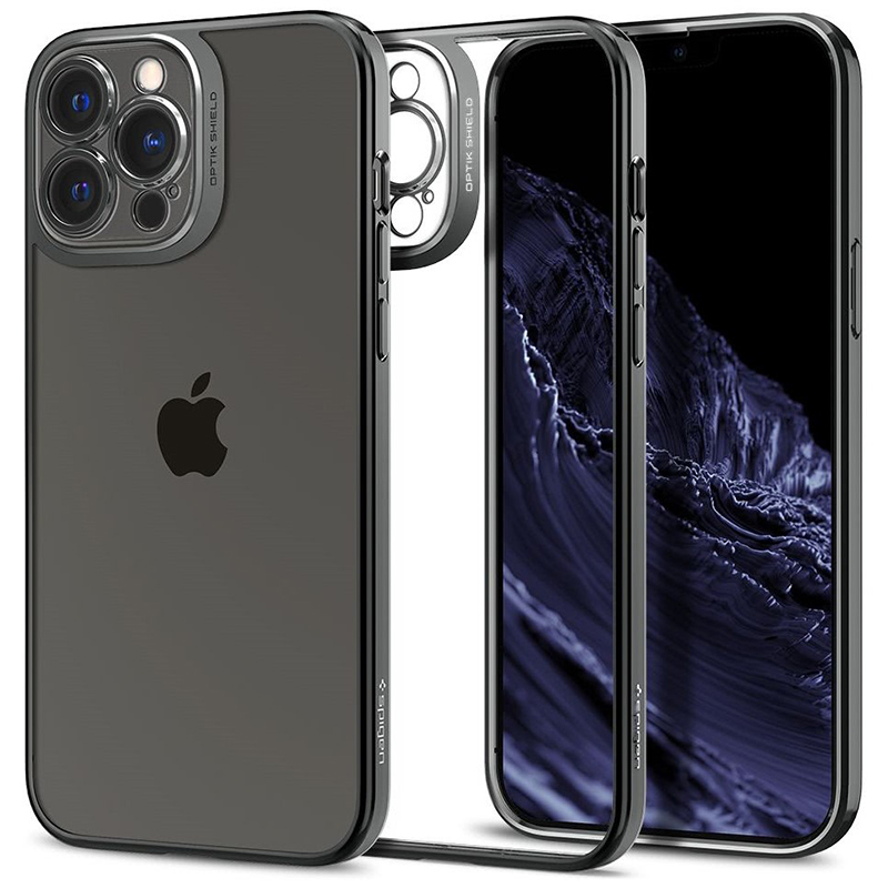 

Чехол для iPhone 13 Pro Max гелевый Spigen Optik Crystal прозрачно-серый