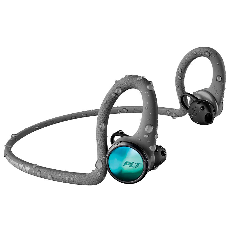 

Наушники беспроводные Bluetooth Plantronics BackBeat Fit 2100 вакуумные с микрофоном для спорта серые