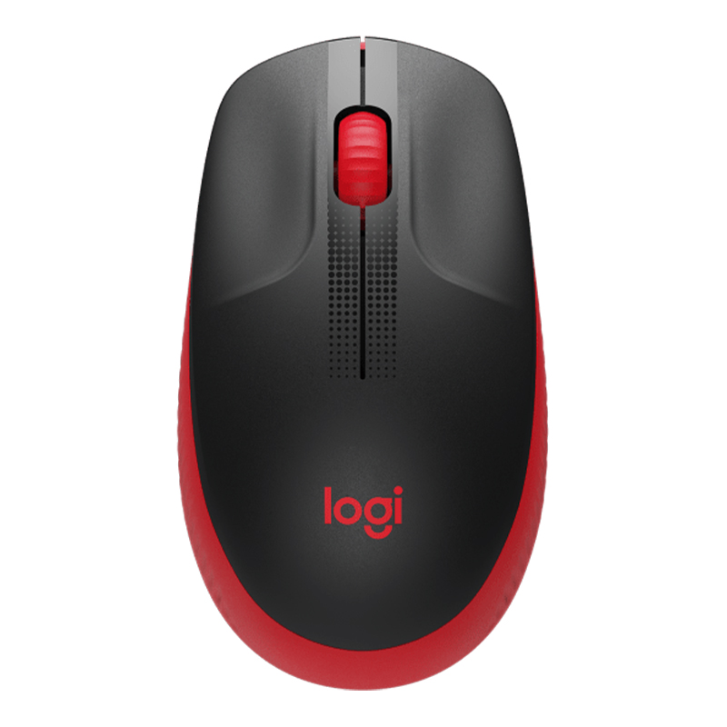 

Мышь беспроводная оптическая Logitech M190 черно-красная