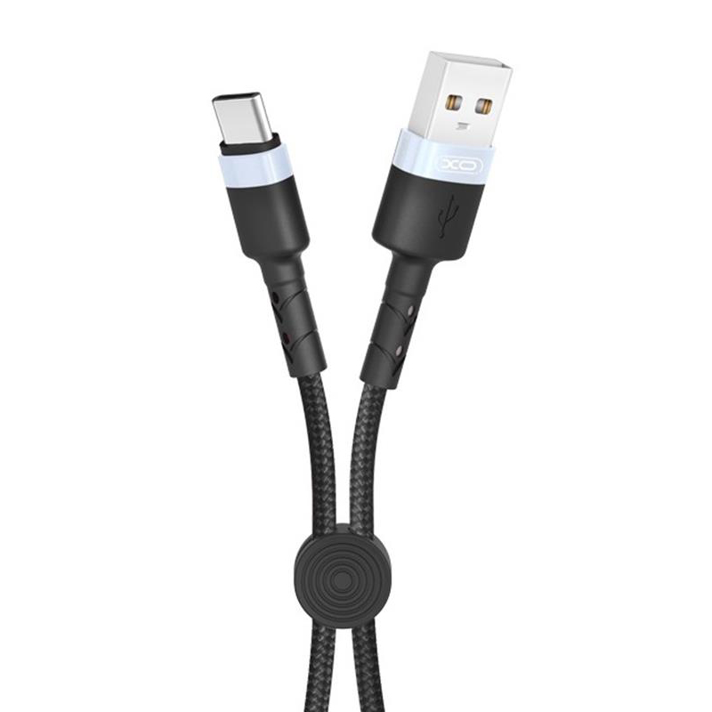 

Кабель Type-C - USB 2.0 для зарядки 0,25 м 2.1А XO NB117 черный