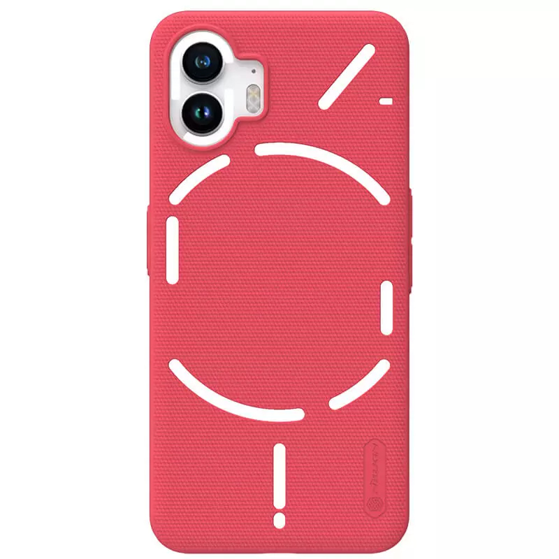 Чехол для Nothing Phone 2 пластиковый тонкий Nillkin Super Frosted красный