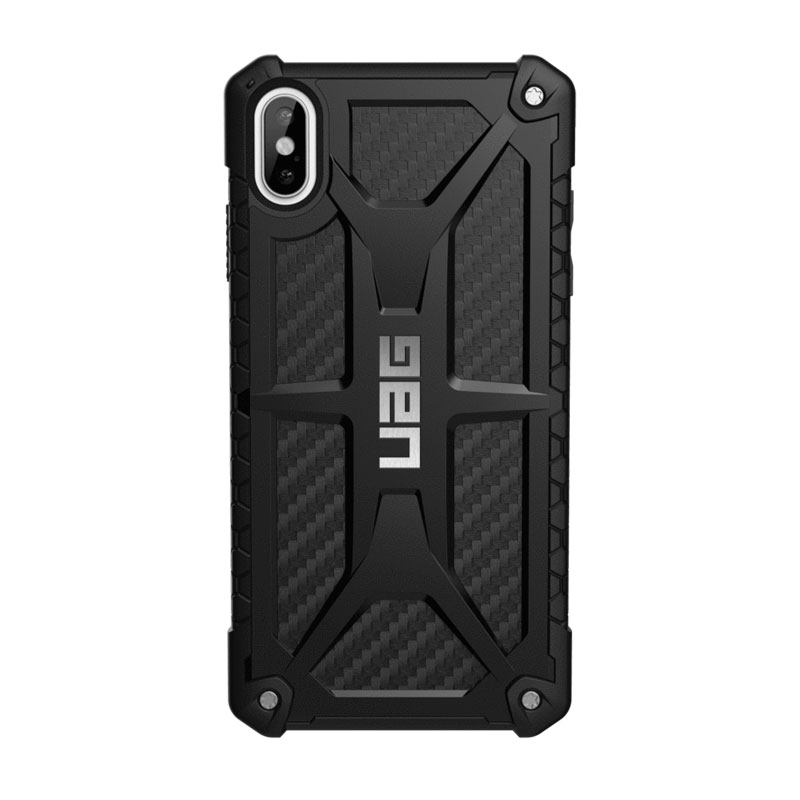 

Чехол для iPhone XS Max гибридный для экстремальной защиты Urban Armor Gear UAG Monarch черный карбоновый