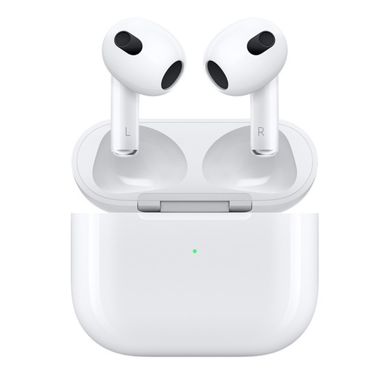 Наушники TWS беспроводные AirPods 3 вкладыши с микрофоном и активным шумоподавлением белые