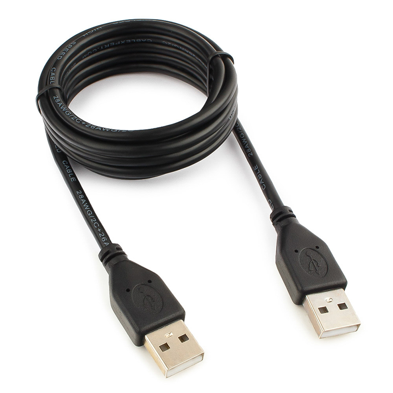 

Кабель USB 2.0 - USB 2.0 (папа - папа) длина 1,8 м Cablexpert черный