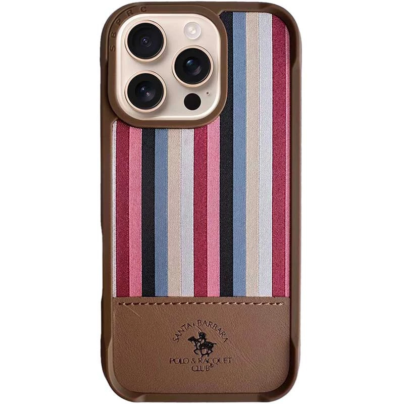 Чехол для iPhone 16 Pro Max гибридный Santa Barbara Polo & Racquet Club Isaac шампань