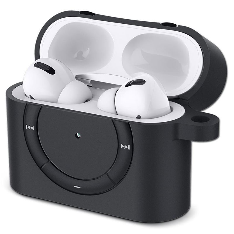 

Чехол для AirPods Pro гелевый Spigen SGP Classic Shuffle черный