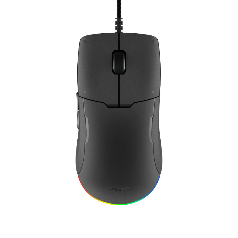 Мышь проводная USB оптическая Xiaomi Gaming Mouse Lite с подсветкой 5 кнопок 6200 dpi игровая черная