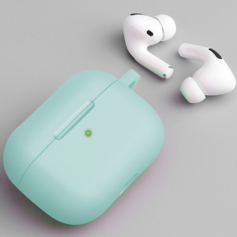 

Чехол для наушников AirPods Pro силиконовый Hang голубой