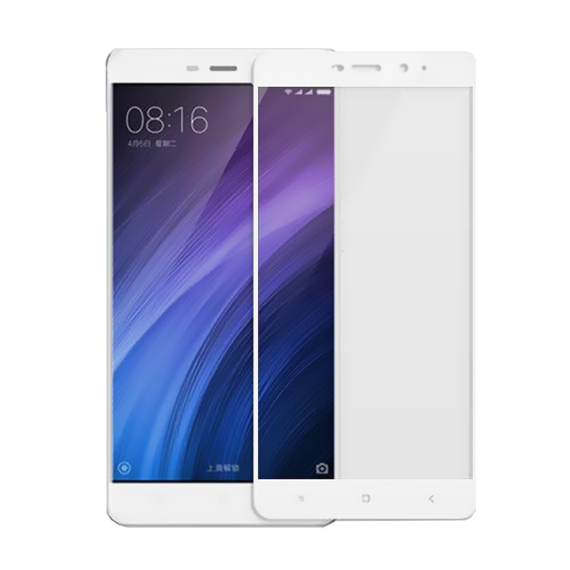 

Защитное стекло для Xiaomi Redmi 4 Pro, Redmi 4 Prime на весь экран противоударное белое