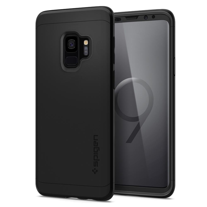 

Чехол для Samsung Galaxy S9 пластиковый c защитой экрана Spigen SGP Thin Fit 360 QNMP черный