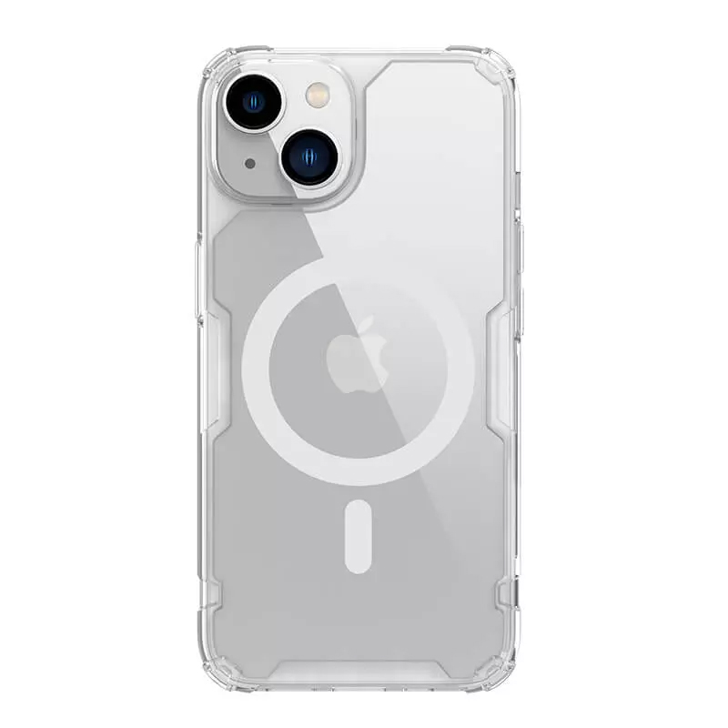 Чехол для iPhone 13, 14 гибридный Nillkin Nature TPU Pro Magsafe прозрачный