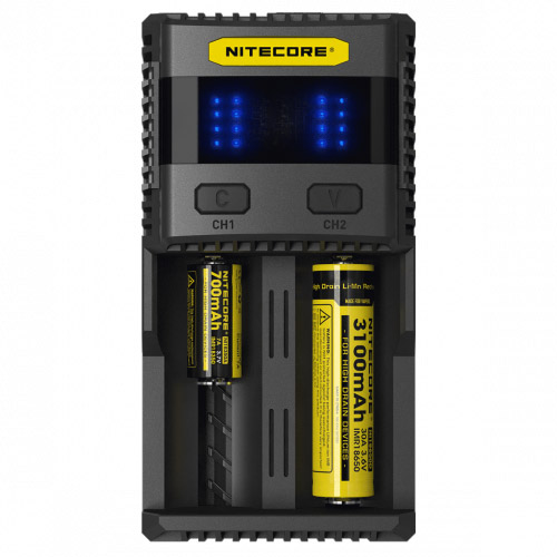 

Зарядное устройство Nitecore SC2 для 2-х аккумуляторов AA, AAA, AAAA, С и D