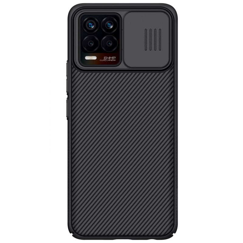 Чехол для Realme 8, 8 Pro гибридный Nillkin CamShield черный