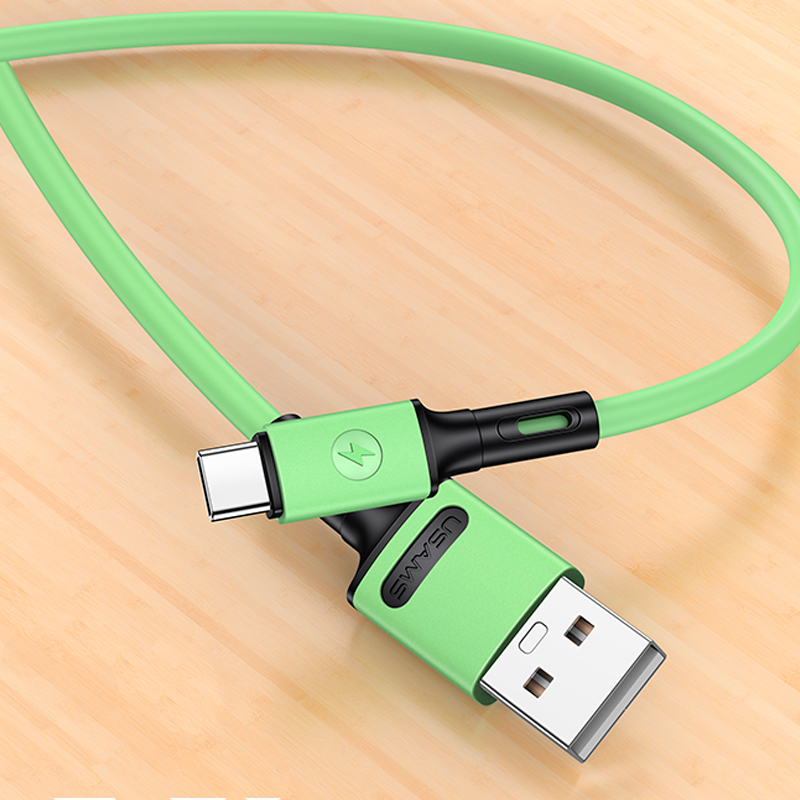 

Кабель Type-C - USB 2.0 для зарядки 1 м 2A Usams U52 зеленый