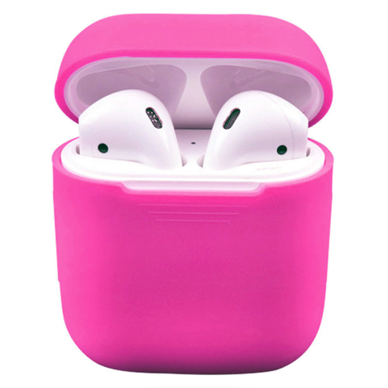 

Чехол для наушников AirPods силиконовый фуксия