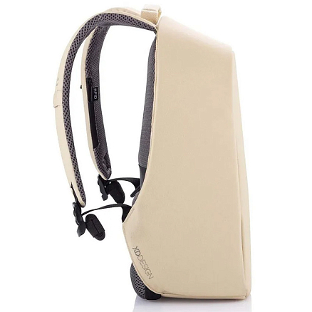 Рюкзак XD Design Bobby Hero Spring с отделением для ноутбука до 13,3 дюйма и USB портом антивор бежевый