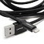 Кабель USB - Lightning для зарядки iPhone 2 м MFi плетеный Ugreen US199 (быстрая зарядка) черный