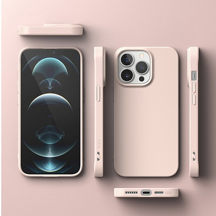 Чехол для iPhone 13 Pro Max гелевый ультратонкий Ringke Air S розовый