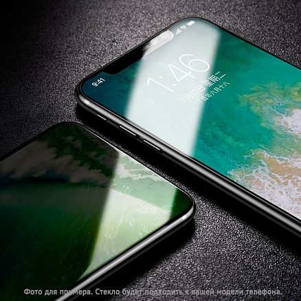 Защитное стекло для iPhone 6 Plus, 6S Plus на весь экран противоударное Lito-3 3D черное