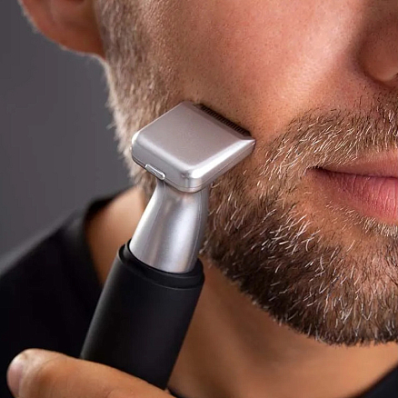 Триммер для бороды, усов, носа и ушей First Austria FA-5680-2-SI черно-серебристый