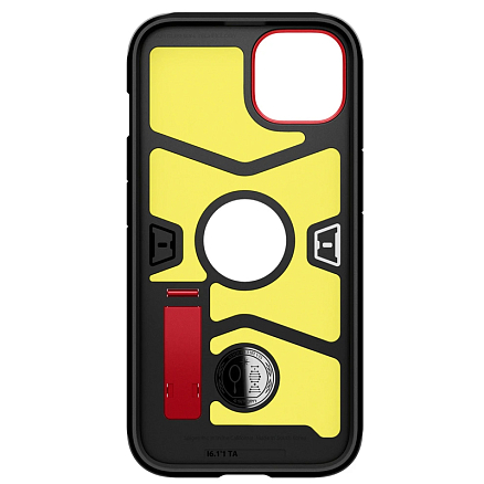 Чехол для iPhone 13 mini гибридный для экстремальной защиты Spigen SGP Tough Armor красный