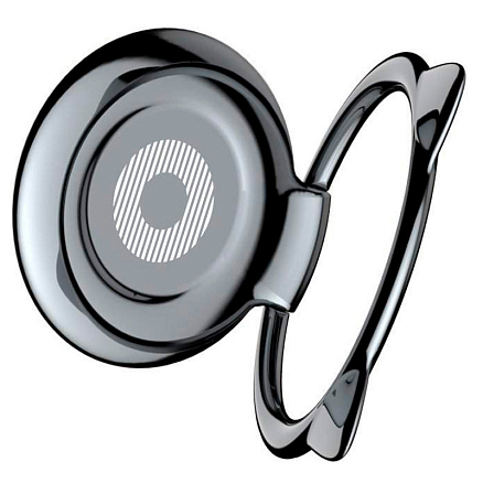 Держатель для телефона на палец Baseus Cat черный