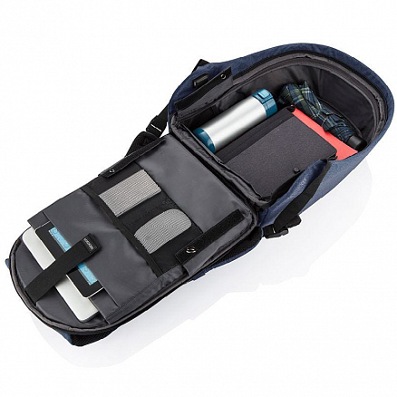 Рюкзак XD Design Bobby Hero Small с отделением для ноутбука до 13,3 дюйма и USB портом антивор синий