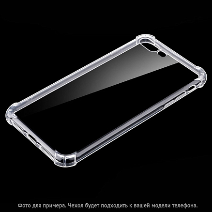 Чехол для Xiaomi Mi 10 гелевый 4Corners прозрачный