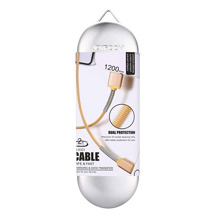 Кабель USB - Lightning для зарядки iPhone 1,2 м 2A Joyroom S-M323 серебристый