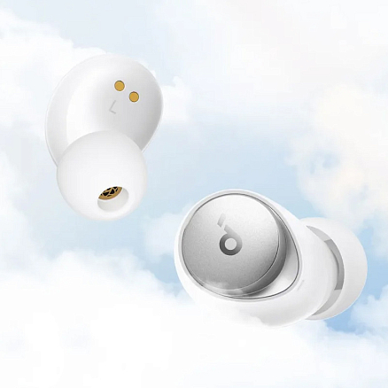 Наушники TWS беспроводные Anker SoundCore Space A40 вакуумные с микрофоном белые