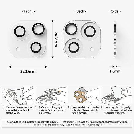 Защитное стекло на камеру для iPhone 13 mini Ringke Camera Protector прозрачное 2 шт.