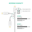 Кабель USB - Lightning для зарядки iPhone 0,5 м 2.4A MFi Ugreen US155 (быстрая зарядка) белый