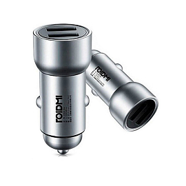 Зарядное устройство автомобильное с двумя USB входами 3.6A Roidmi 1A100CNA