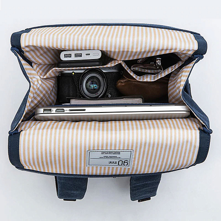 Рюкзак Xiaomi Ninetygo Grinder Oxford с отделением для ноутбука до 15,6 дюйма темно-синий