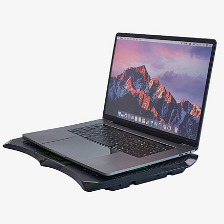 Подставка для ноутбука до 17,3 дюйма охлаждающая с подсветкой Miru CP2001 Enigma черная