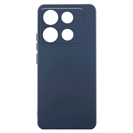 Чехол для Infinix Note 40 Pro силиконовый Color Soft Touch темно-синий