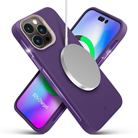 Чехол для iPhone 14 Pro гелевый Spigen Cyrill Ultra Color MagSafe фиолетовый