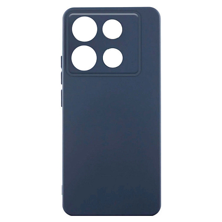 Чехол для Infinix Note 40 Pro силиконовый Color Soft Touch темно-синий